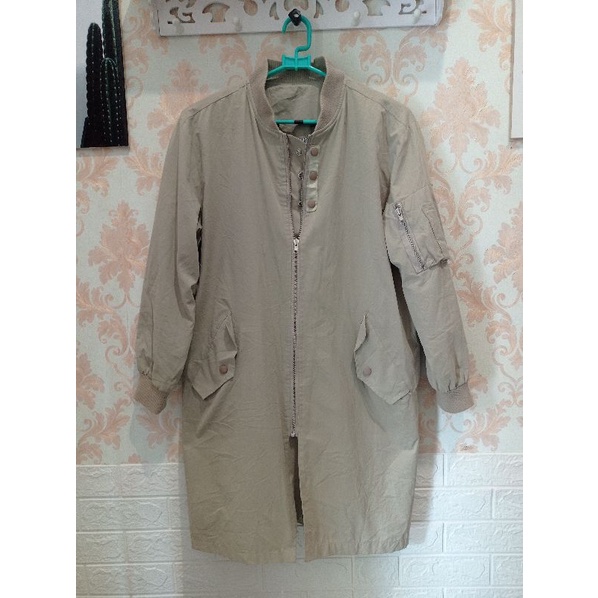 jaket coat jubah cowok original second preloved bekas