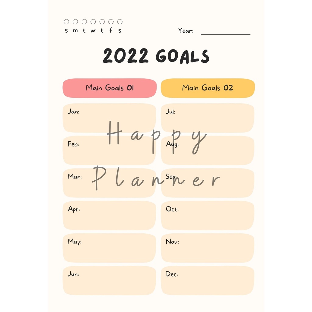 

10 _ PDF Printable Refill Isi Binder - 2022 Goals | Goal Setting | 14 Week Goals | Daily Routine | My Notes