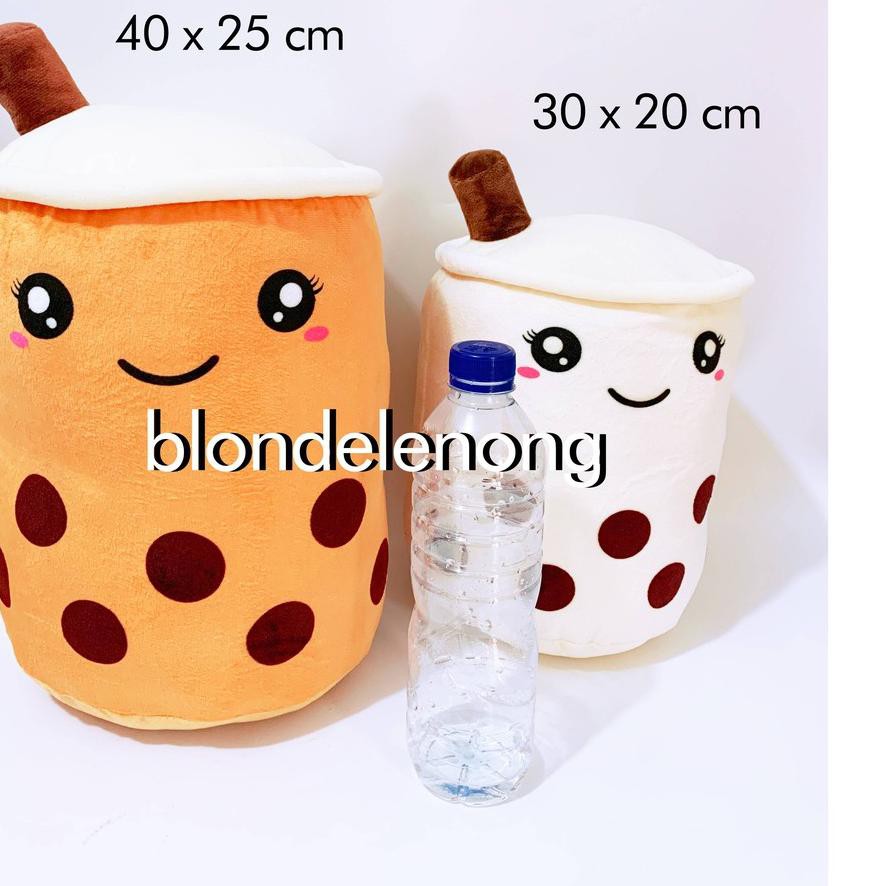 Gratis Ongkir KODE-288 Bantal Boba Boneka Boba Milk Tea Brown Sugar Boneka Bantal Bobba 30x30 cm B