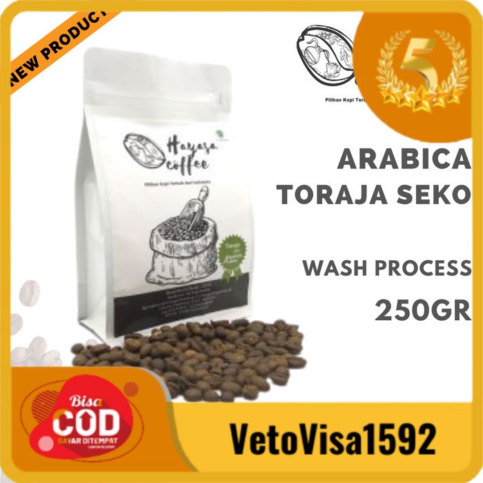 

[ COD ] Kopi Hayasa Toraja Seko Specialty Arabica - 250 Gr - Biji