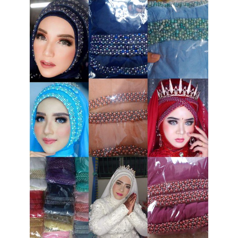 Hijab instan VEIL 3SUSUN * gratis 1head pic cantik * pembelian 3pcs hijab