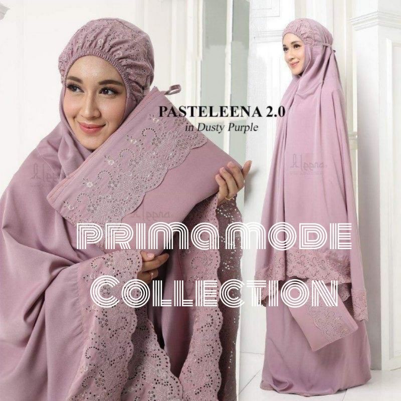 PRIMA MODE - Mukena Dewasa Khadijah Full Bordir Katun PREMIUM