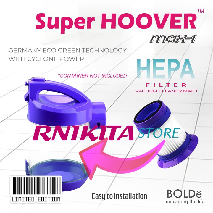 FILTER HEPA BOLDe SUPER HOOVER MAX ONE - Sparepart Vacum Cleaner