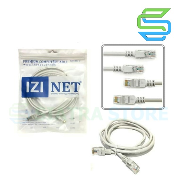 Kabel Patch Cord IZINET UTP Cat5E 1.5 Meter