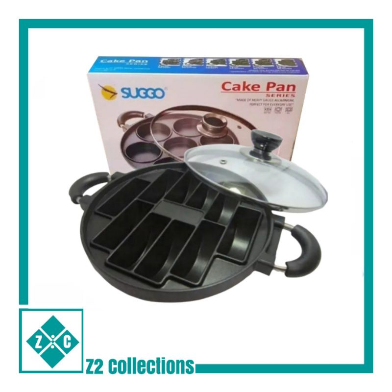 SUGGO Cake Pan Pukis Lubang 10 cetakan kue Pancong Loyang Kue Rangi Tutup Kaca alat pencetak kue ban