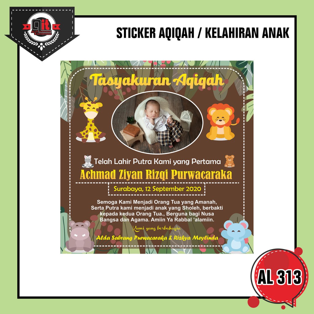 

STICKER LABEL AQIQAH/ KELAHIRAN