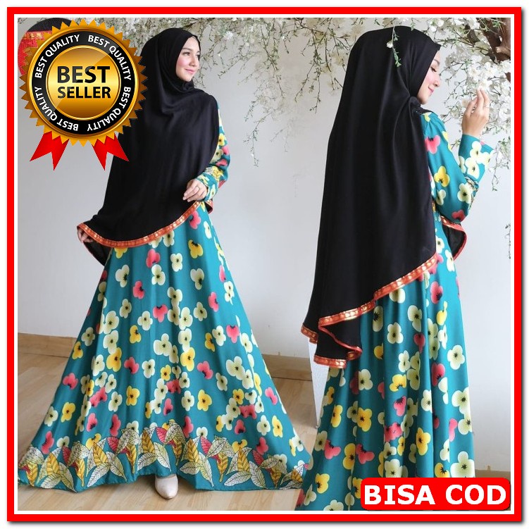 Gamis Nibras Terbaru / Nibras Nb A99 / Gamis Remaja / Bisa Cod /  PE827 [Voiza Syari Tosca Ni] Gami