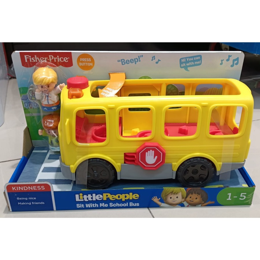 Sale Mainan: Fisher Price Little People Sit With Me School Bus Music