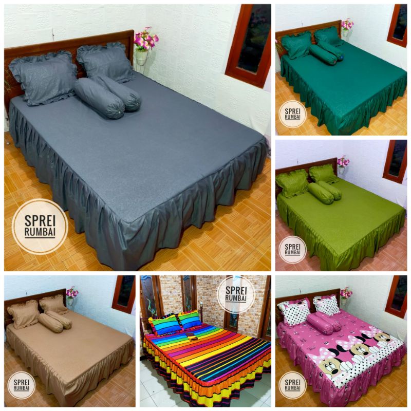 SPREI RUMBAI SINGEL 120X200 SPREI RUMBAI FATA EMBOS