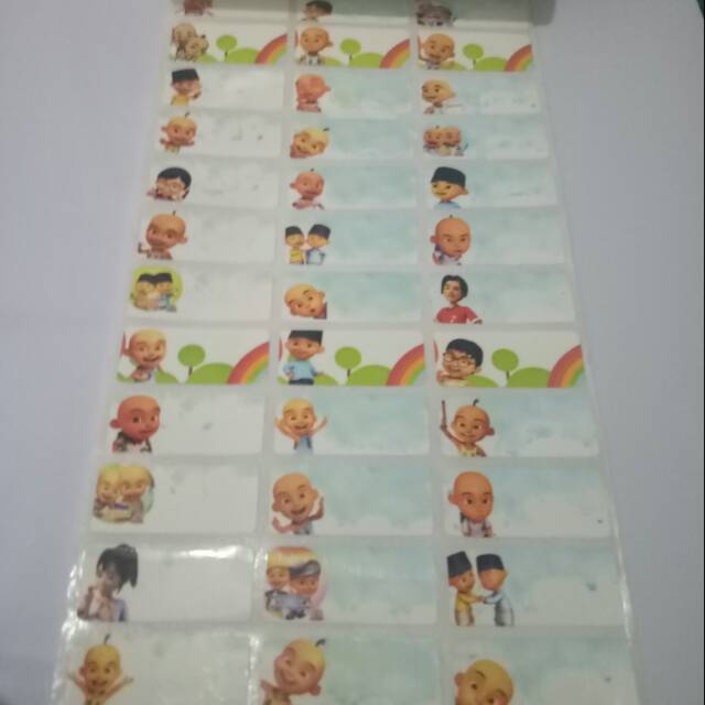 

Label Nama Upin Ipin Ukuran M