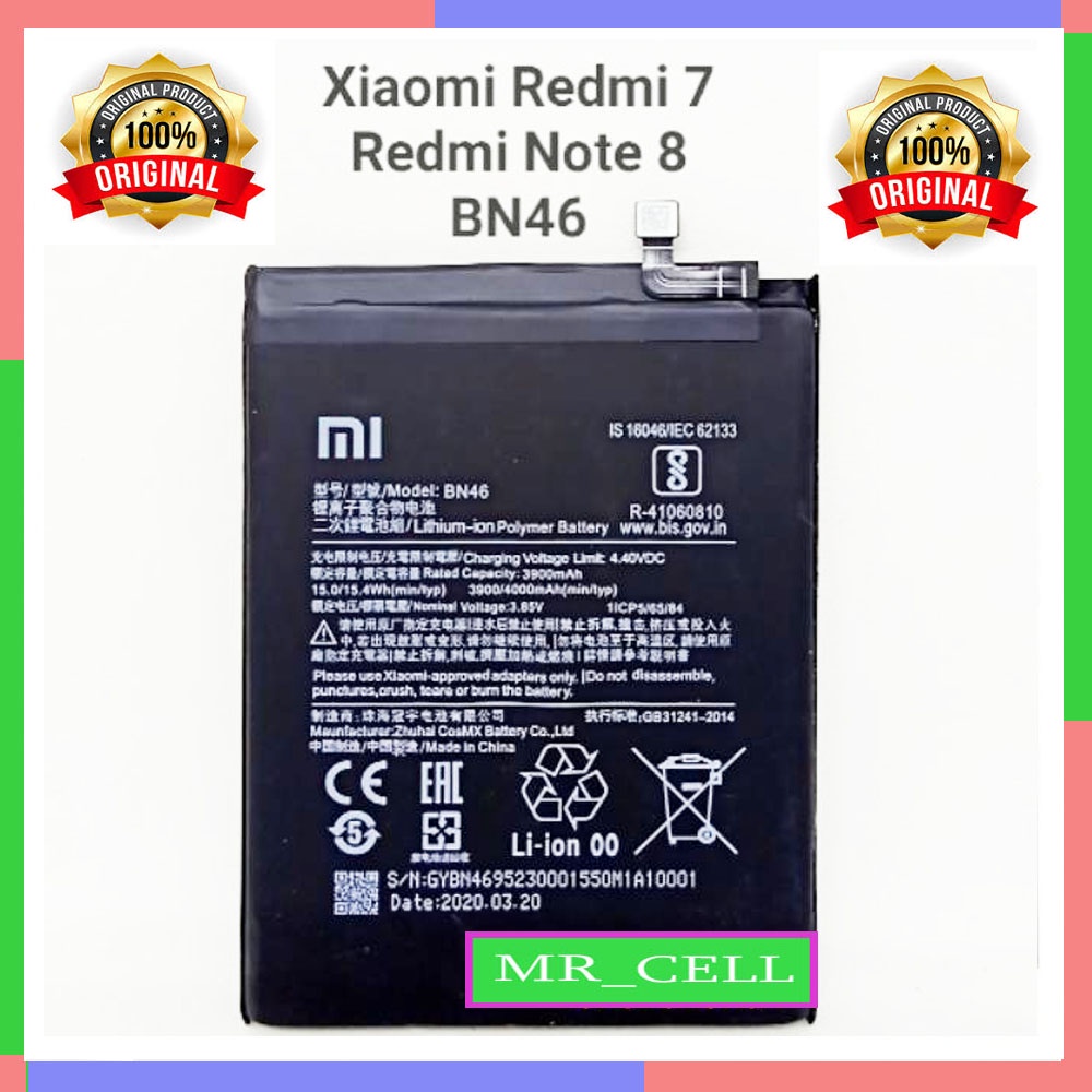 BATERAI BATRE FOR XIAOMI REDMI NOTE 8 - REDMI 7 BN46 BATTERY