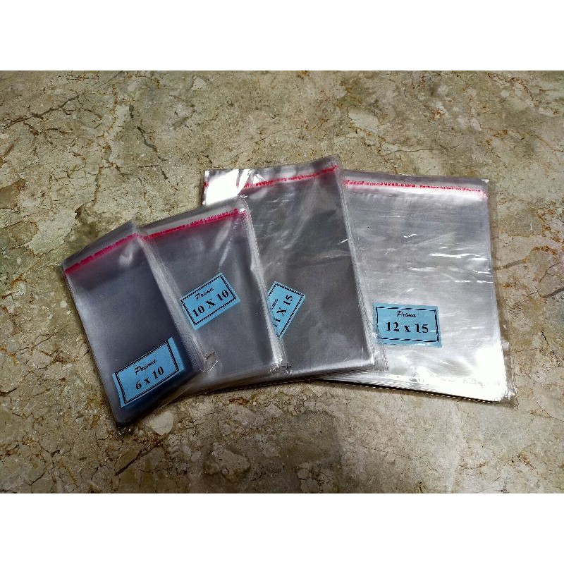 

Plastik OPP seal/lem 10x10cm