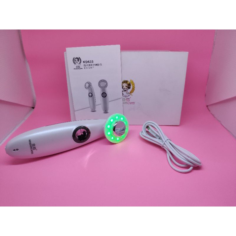 Alat setrika wajah Kingdom Ultrasonic RGB message Setrika wajah meniruskan wajah RF pdt facial