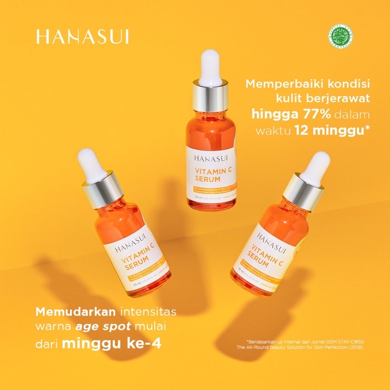 (BISA COD) HANASUI VITAMIN C NEW LOOK &amp; IMPROVED FORMULA