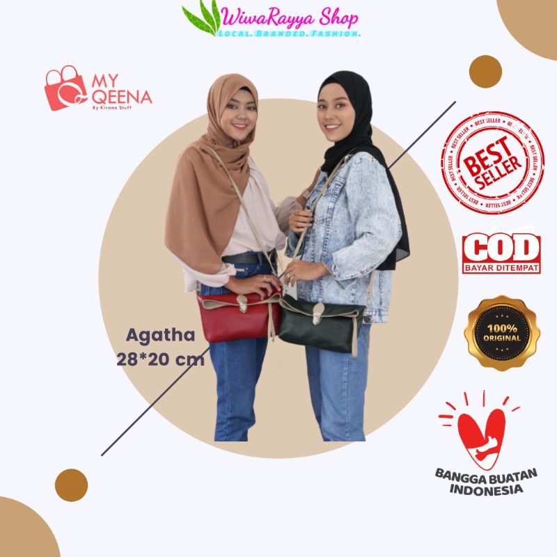 Tas Selempang Wanita Clutch Agatha Original by My Qeena