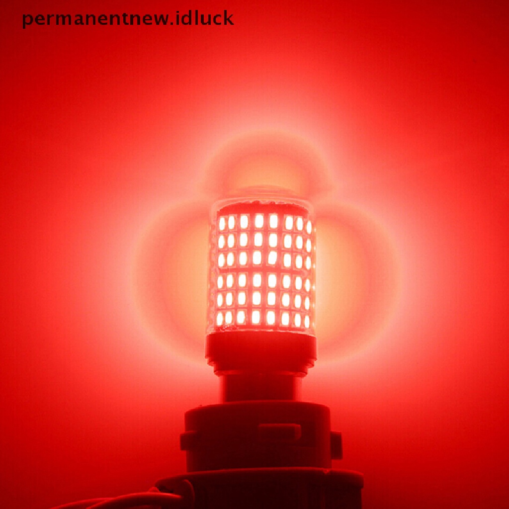 1 Pc Lampu Rem 1157 LED Canbus 3014 144-SMD Warna Merah Untuk Mobil