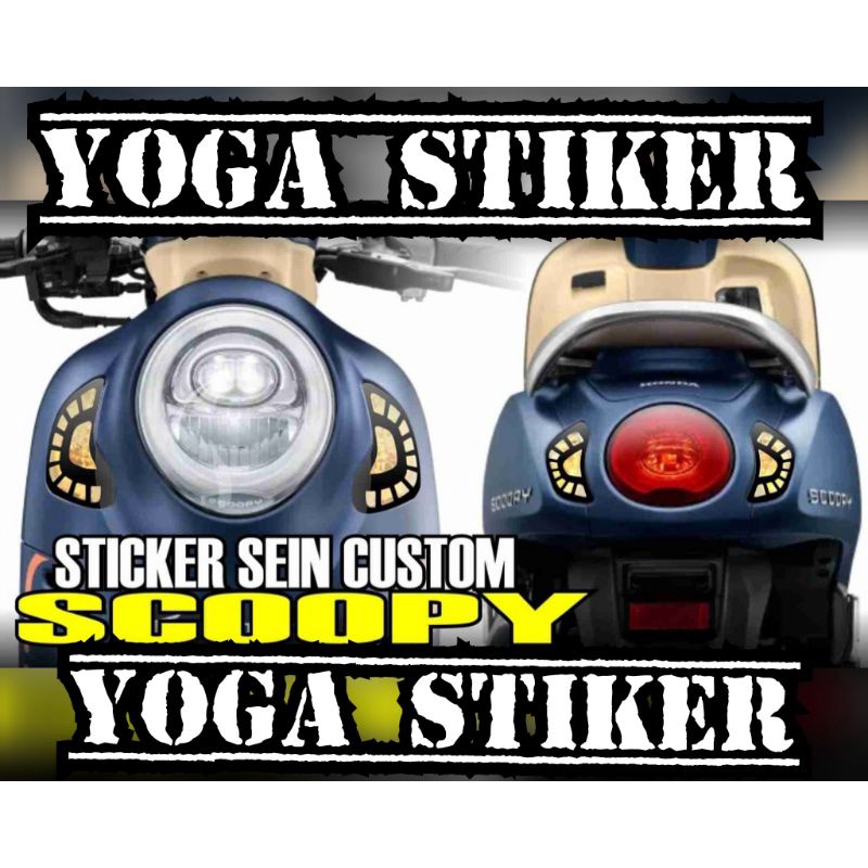 costum lampu sein depan belakang Honda Scoopy terbaru 2021