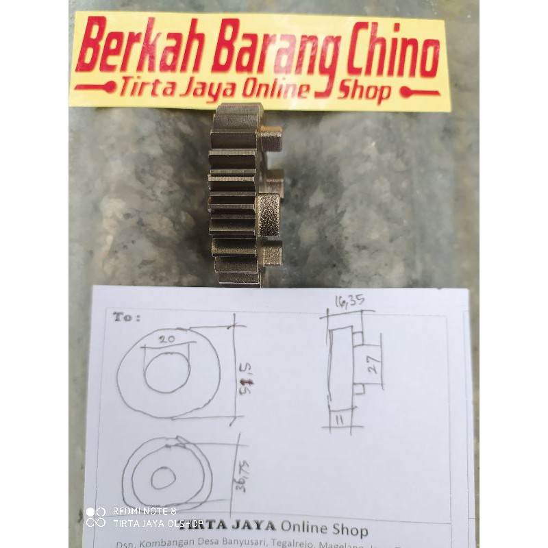 gear oplos rasio ratio gigi 6 tiger mata 26T untuk oplosan rasio tiger herex racing