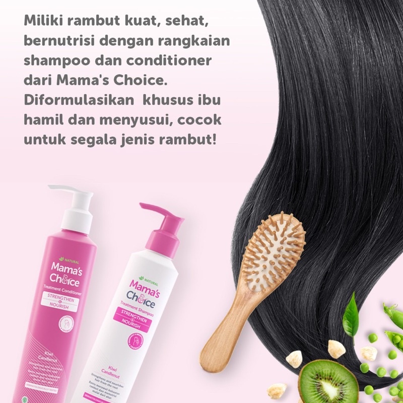 Mama Choice Shampo Conditioner Perawatan Rambut Ibu Hamil Menyusui Anti Rontok Bahan Alami