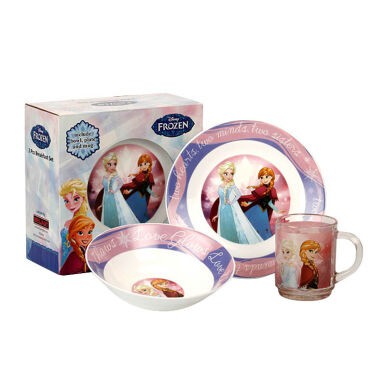 Disney Frozen Breakfast Set / Piring / Mangkok / Gelas / Mug