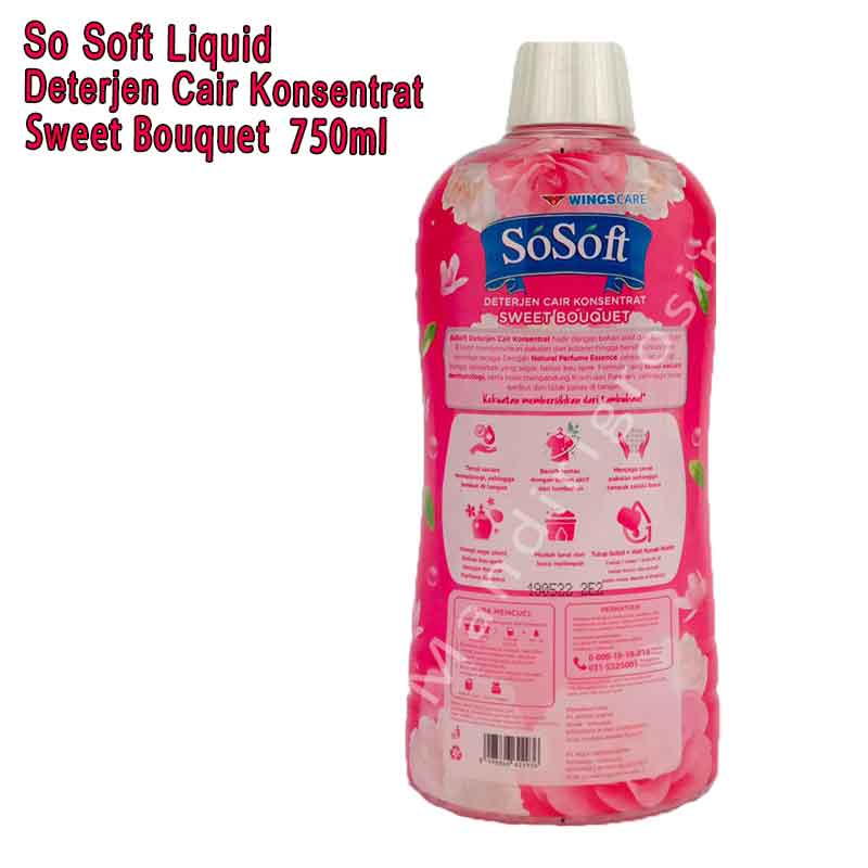 Deterjen Cair Konsentrat *So Soft Liquid * Sweet Bouquet * 750ml