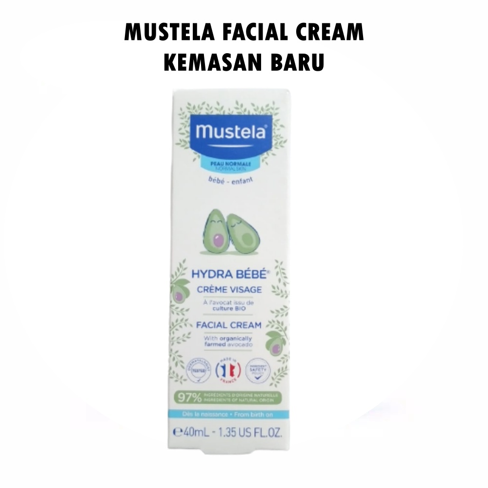 MUSTELA HYDRA BEBE FACIAL CREAM 40ML exp 6/2025