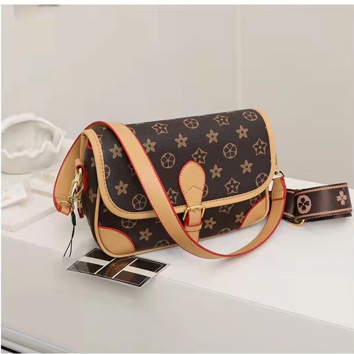 BJ61212 - BROWN/KHAKI - TAS SLEMPANG WANITA FASHION IMPORT MODIS ELEGAN TERMURAH TERLARIS TERBARU BAGSTORE JAKARTA TAS BATAM ZC1212