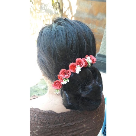 semanggi mawar mini / semanggi sanggul / semanggi bali / semanggi hairdo / bunga sanggul / hiasan sa