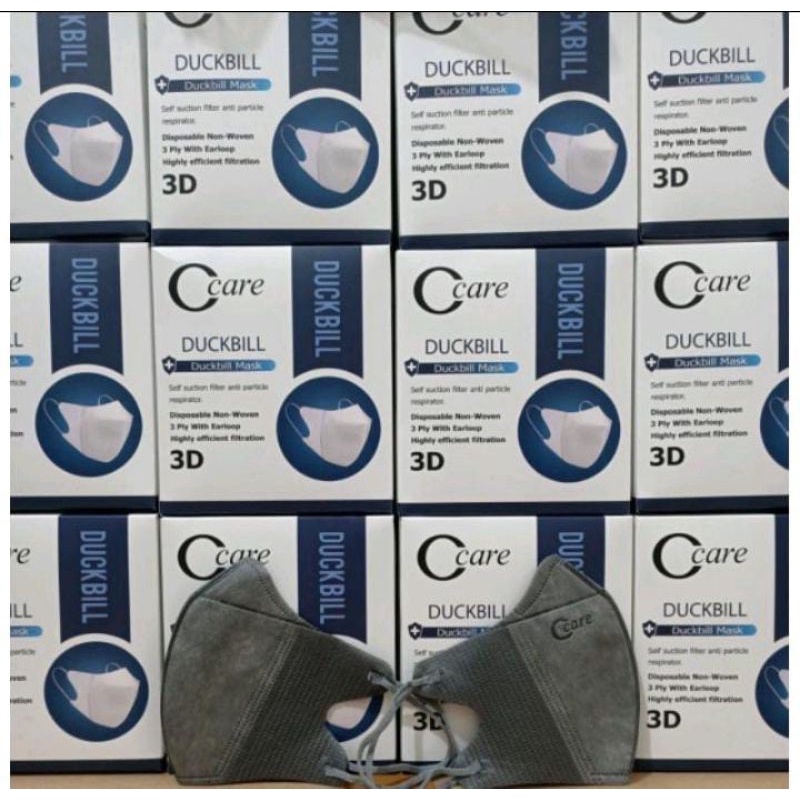 MASKER 3PLY DUCKBILL CCARE ISI50PCS,MASKER 3PLY DUCKBILL 3D OCARE