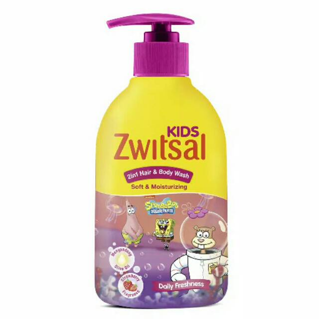 ZWITSAL KIDS 2IN1 PINK SOFT MOIST &amp; GREEN NAT NOURISH 280ML