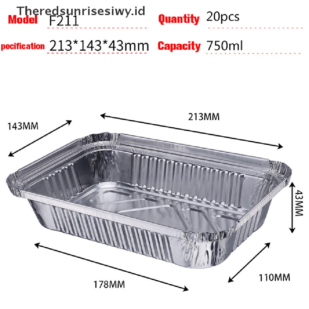 # Alat Rumah Tangga # 20 Pcs Nampan Aluminum Foil Sekali Pakai Untuk Air Fryer / Barbecue