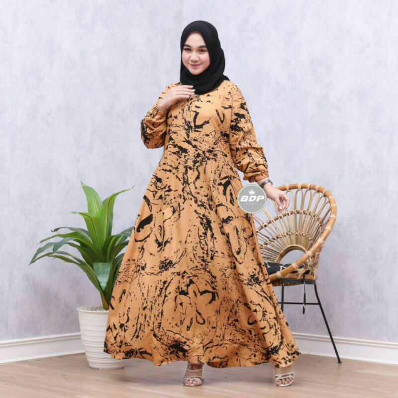 ANNAJA GAMIS SHABILA SHAKILA | gamis busui Motif MARMER