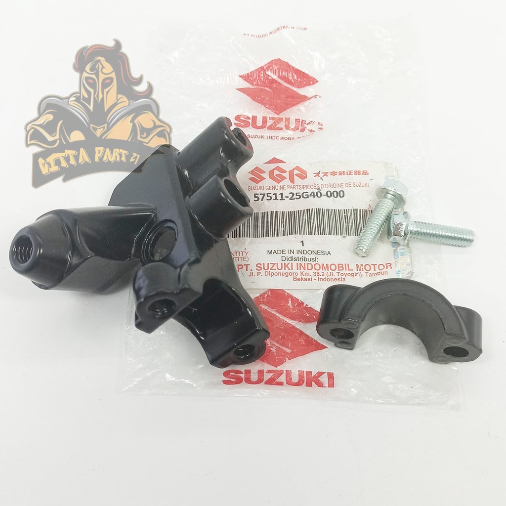 DUDUKAN SPION KIRI DRAT 12 SUZUKI SATRIA FU 150 KUALITAS ASLI ORIGINAL SUZUKI SGP PRESISI BESI BERKUALITAS DAN TEBAL TIDAK MUDAH PATAH DAN DIJAMIN AWET SATRIA  FU 150