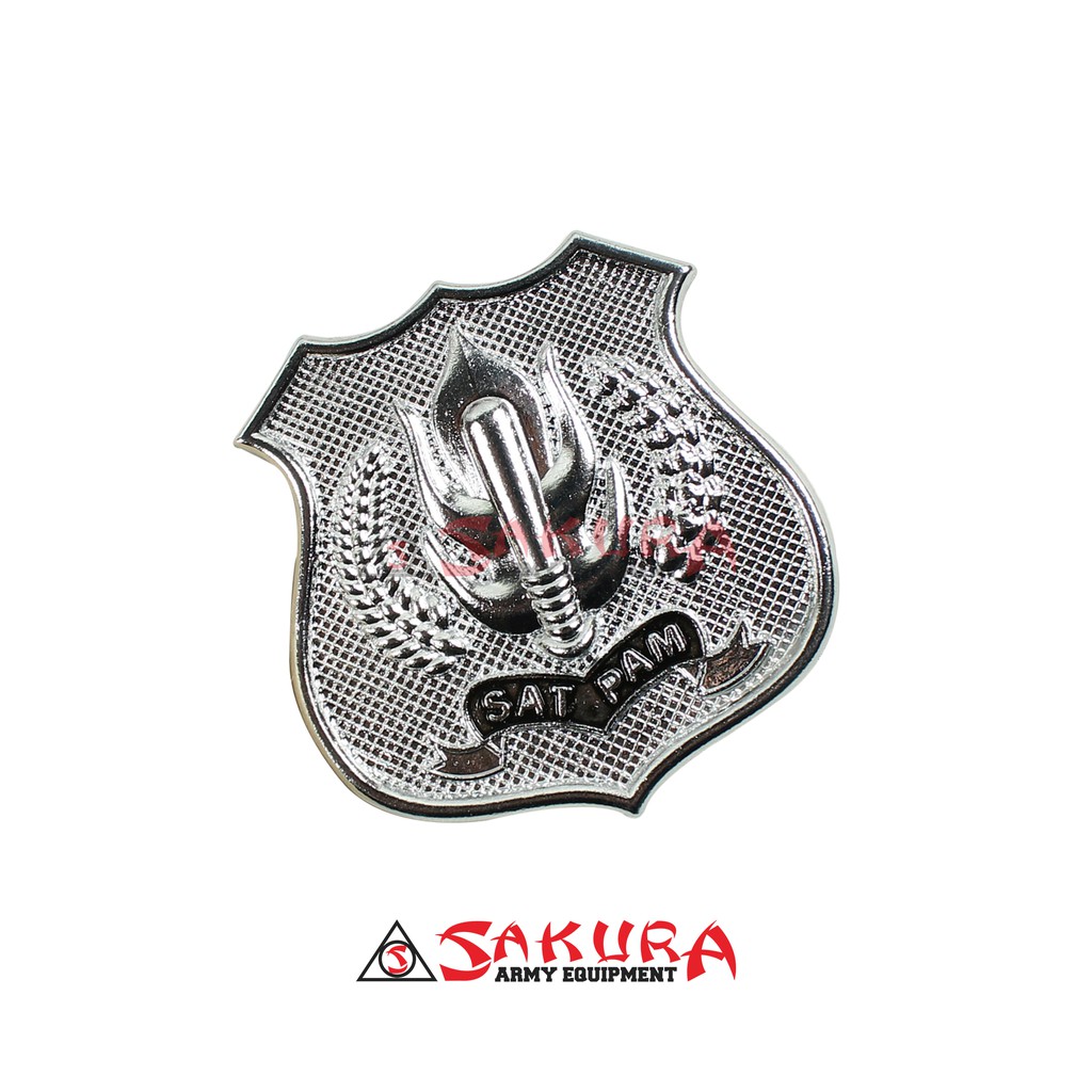 Pin Kewenangan Satpam Secuity COR Silver