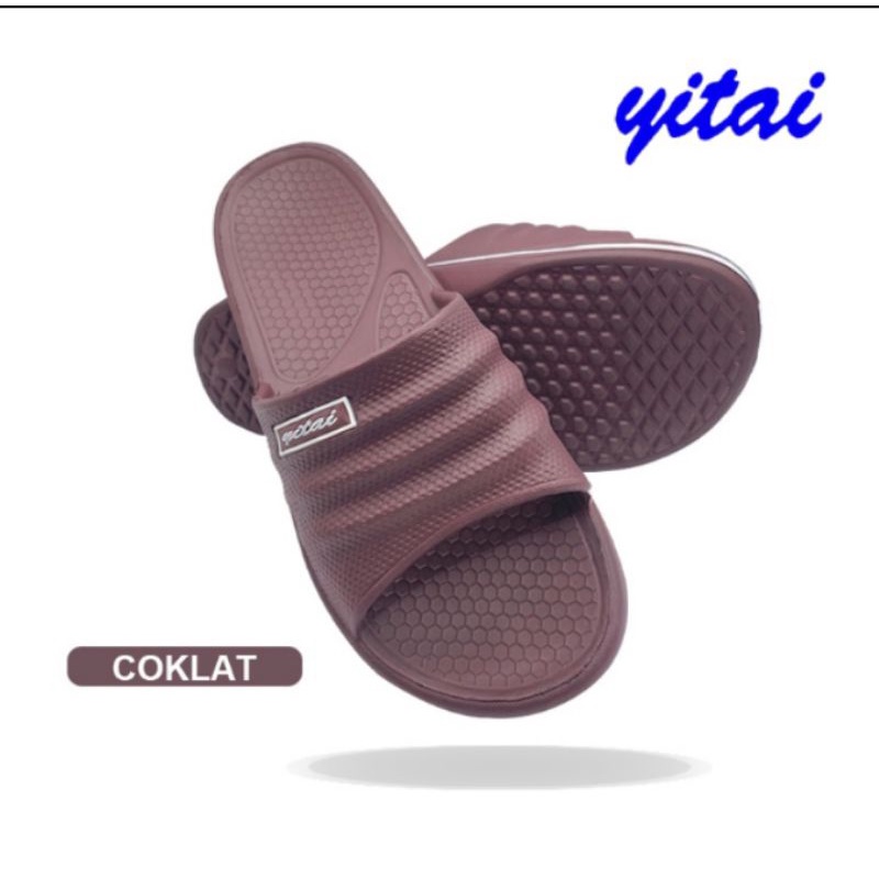 sandal slop yitai , remaja , dewasa , pria , no : 35/ 36/37/38/39/40/41/42/43/44 ada 4 warna , navy blue , biru , coklat , hitam