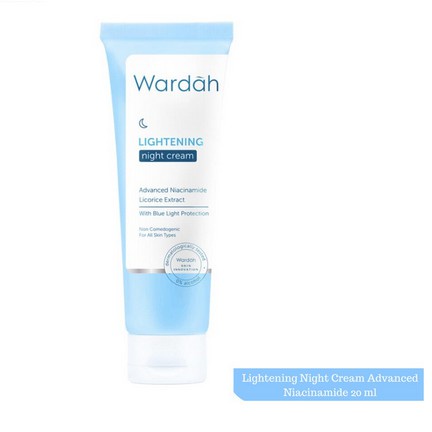 SHABRINA_FASHION!! Wardah Lightening NIGHT CREAM  20 mL / DAY CREAM Pelembab untuk Kulit kering