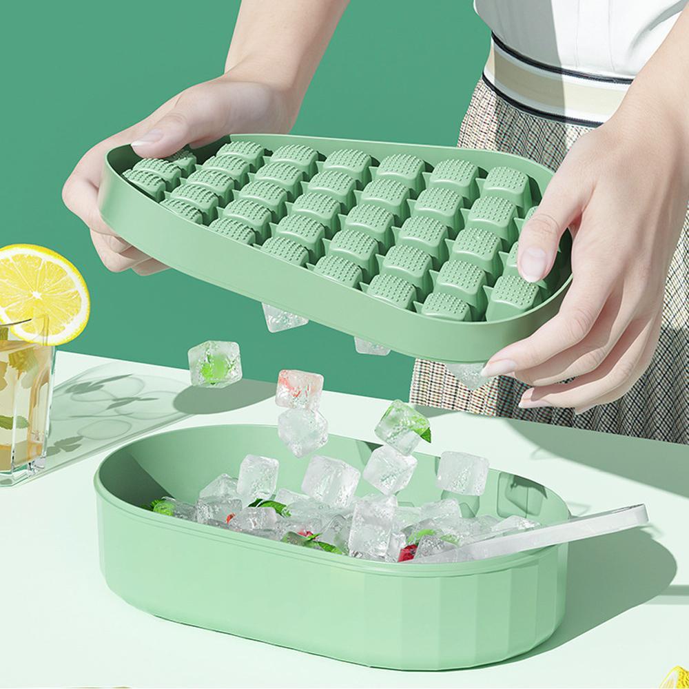 Solighter Cetakan Es Aksesoris Dapur Single/Double Layer Kapasitas Tinggi Penyimpanan Es Ice Lattice