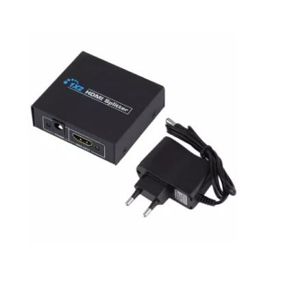 Hdtv splitter eyota 2 port 3d 1080p adaptor box for dvd ps3 pc laptop - Hdmi cabang 1 input to 2 output