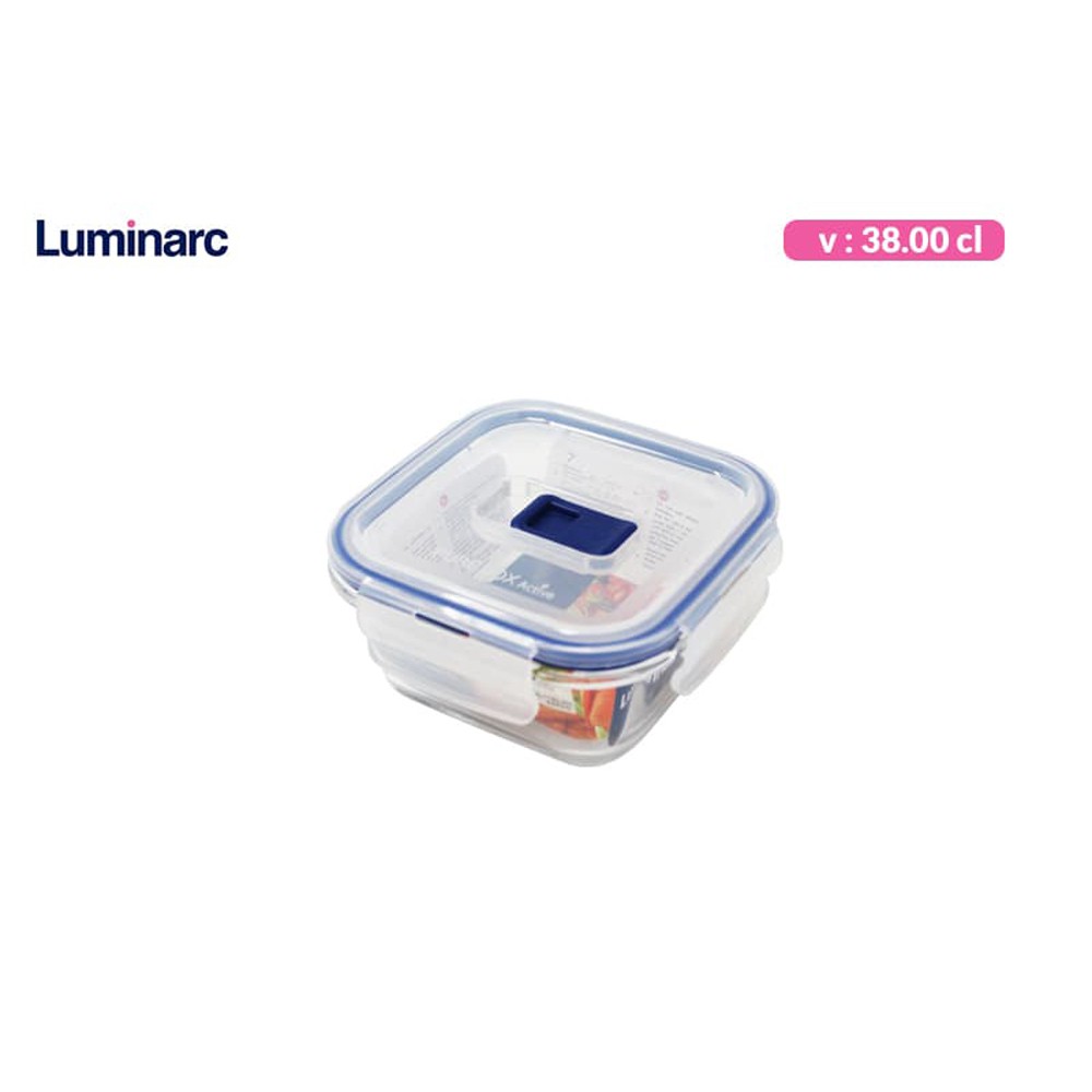 Luminarc Tempat Makan PureBox Square Rim 38 Cl/Pcs