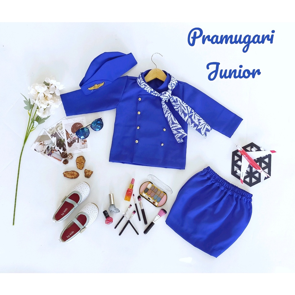 Kostum Pramugari Junior Anak Unik/baju pramugari anak/seragam pramugari junior/baju pramugari newborn