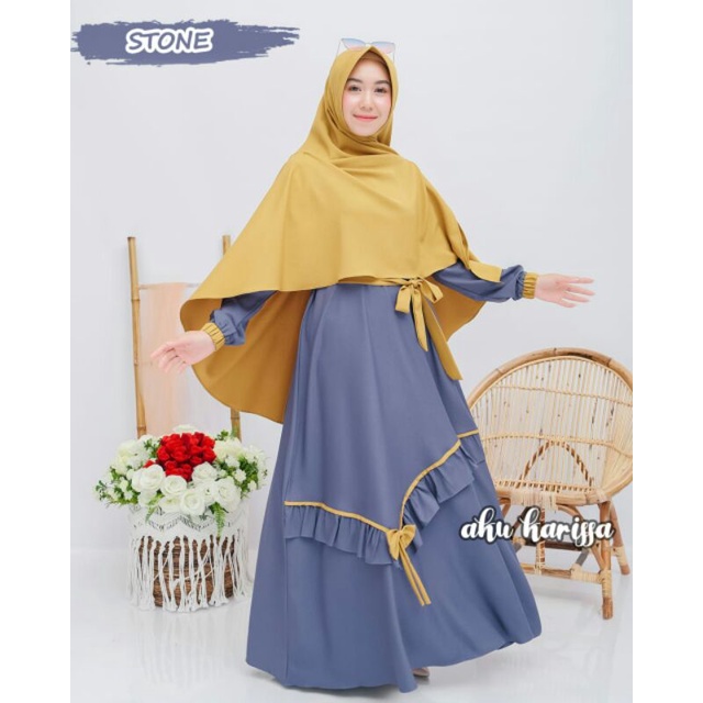 Yunisa Set Ory By Aku Karissa / Gamis set Syari