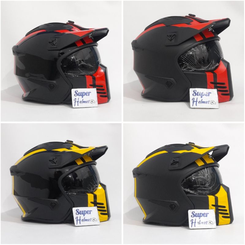 Helm JPX MX 726R Motif MX04 MARZ