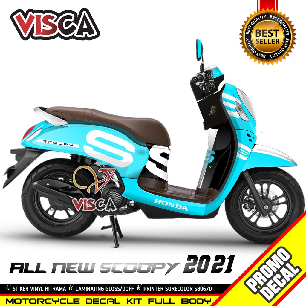 Decal Scoopy 2021 Full Body Stiker Scoopy 2021 Dekal Scoopy 2021 Simple