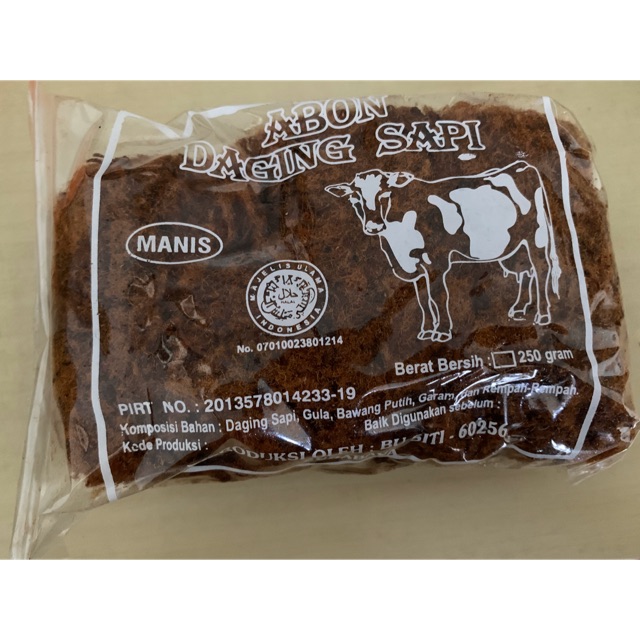 Abon Daging Sapi Asli 100 % Rasa Manis Original Bu Siti