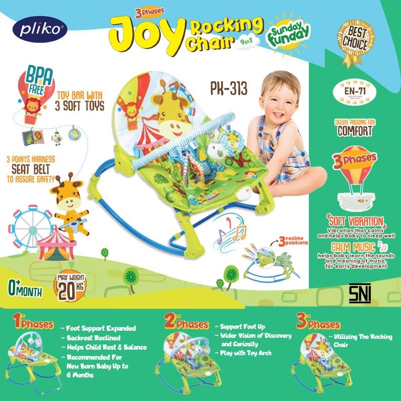 Makassar - Bouncer Pliko Joy PK 313 Premium Rocking Chair