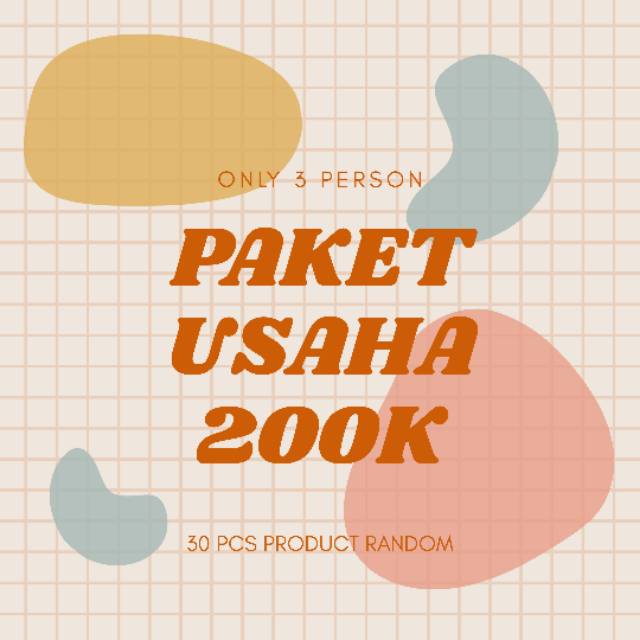 

PAKET USAHA 200K/30PCS