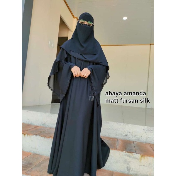 BEST SELLER ABAYA AMANDA FURSAN SILK