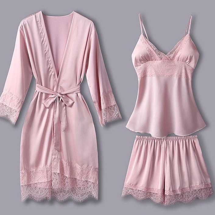 Lingeri Vee Silk 2 in 1 3 in 1 8020 8021 set hotpant baju tidur Hot Baju Dinas Terlaris Transparan H