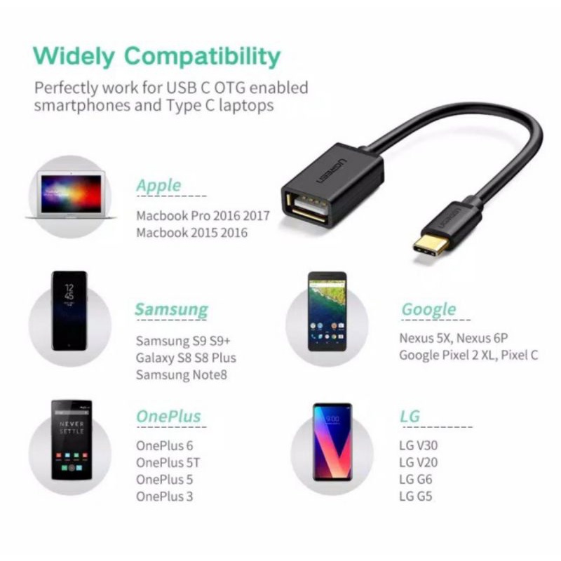 Ugreen Kabel Otg Type C 2.0 Ugreen Kabel Adapter Otg Usb C Original