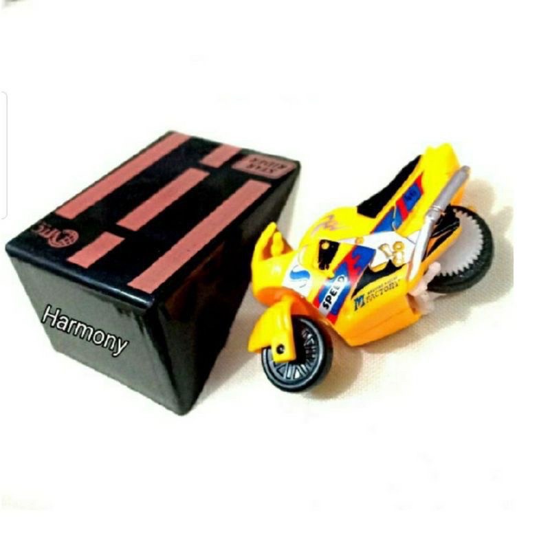 SPIN GO mini autobike / mainan motor gp rossi pullback track jumping / miniatur gp / mainan anak murah